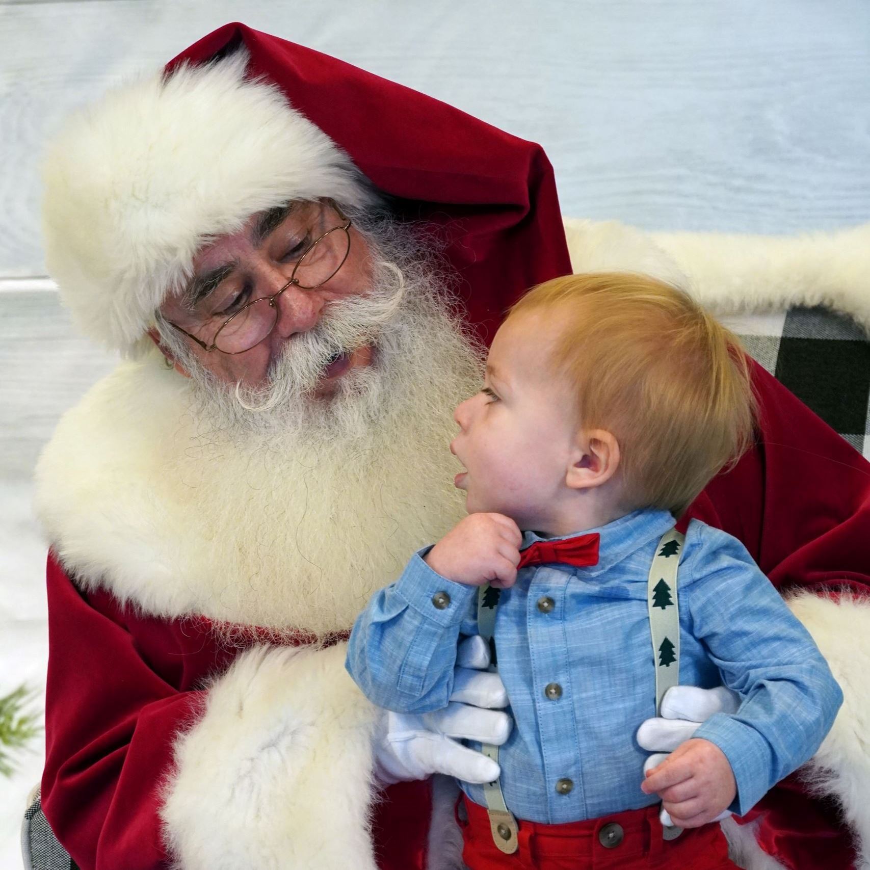 Child on Santa's lap